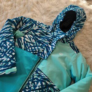 Dare2B Girls Winter Jacket Puffer Sz 7-8 Green